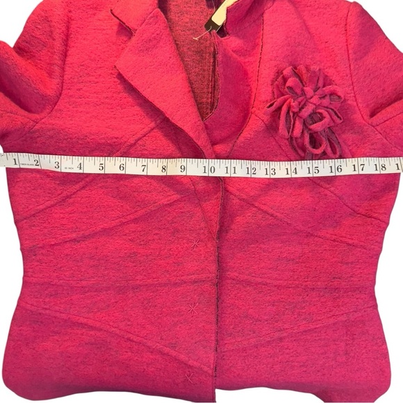 Parkhurst Wool Blend Blazer Shock Pink Boss Babe Cottagecore Coquette Preppy - Picture 9 of 15
